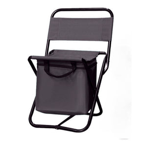 Collapsible Fishing Camping Chair With Attached Cooler - Great For Outdoor Concerts!