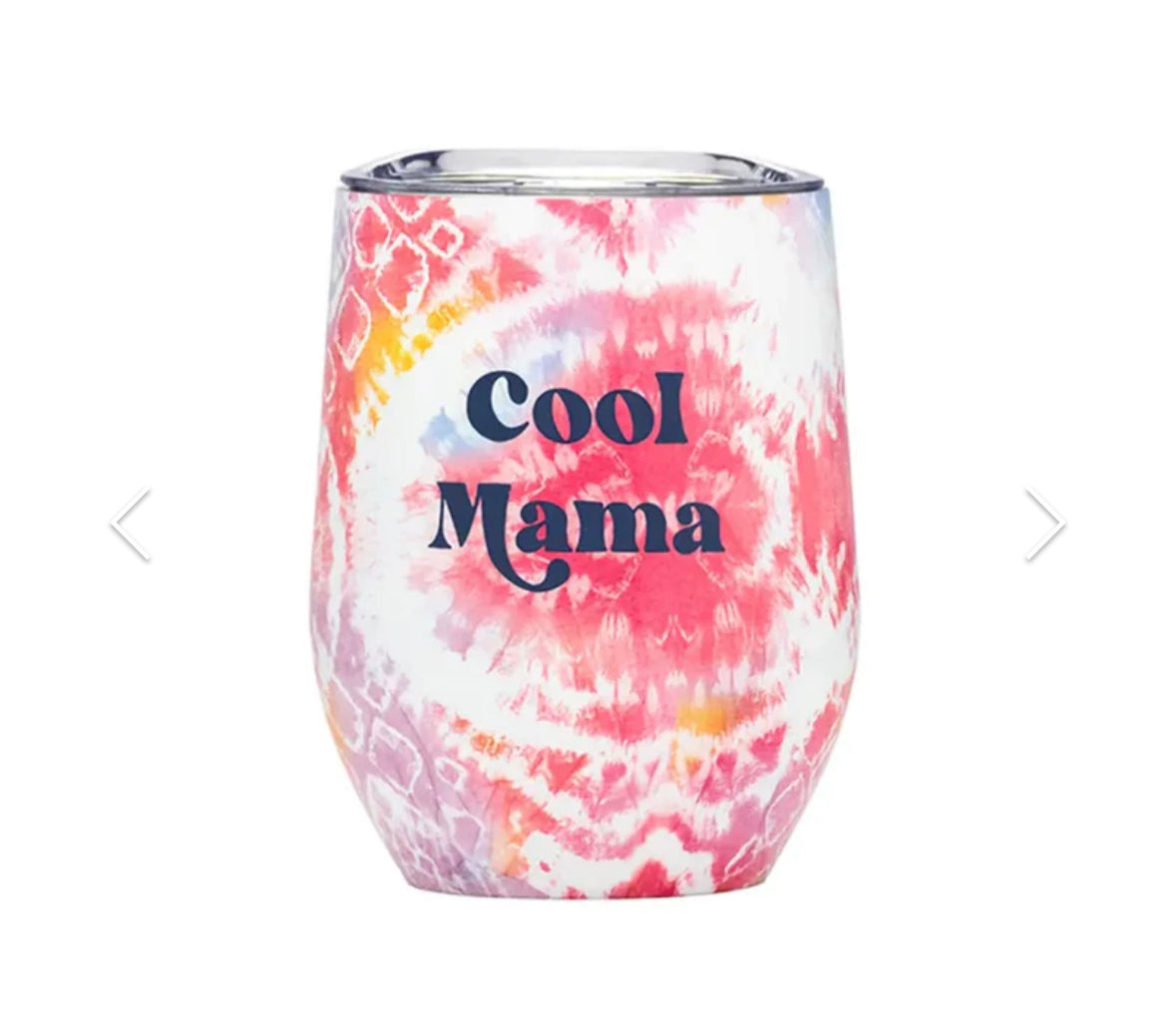 12oz Cool Mama Stainless Steel  Double Walled Wine Tumbler - Spill Proof Lid