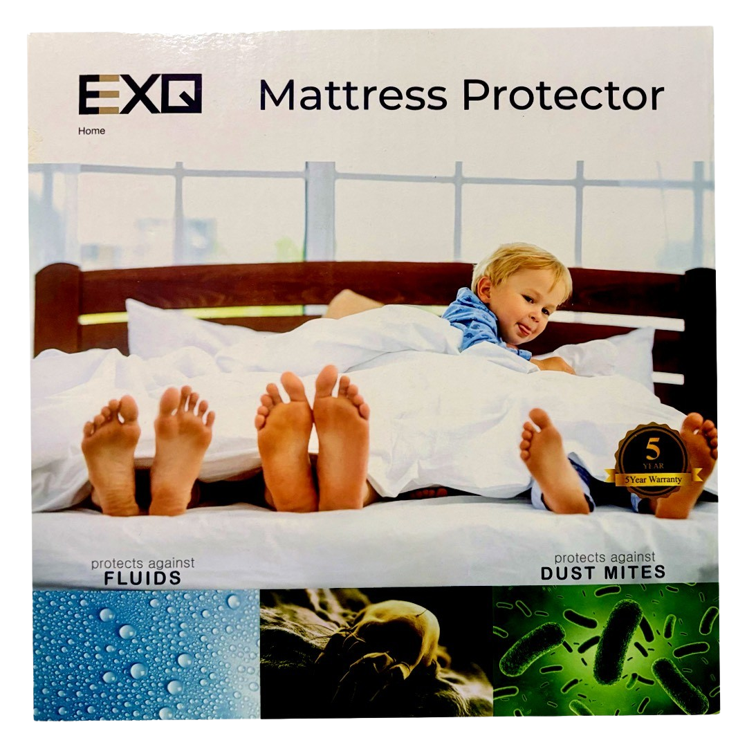 EXQ Premium Waterproof Mattress Protector  w/Deep Pockets - Stop Dust Mites