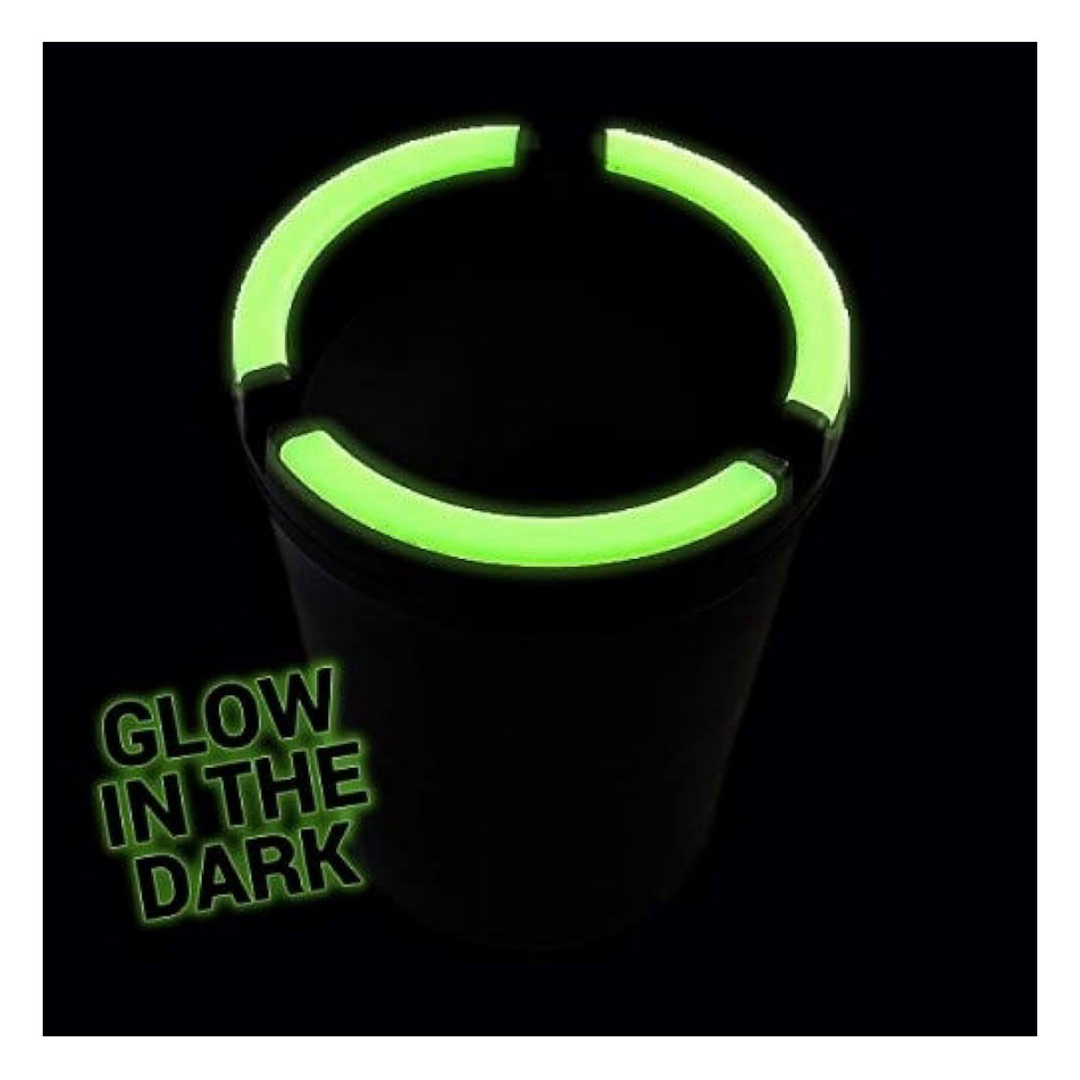 Glow In the Dark Auto Extinguishing Butt Bucket, Ashtray  - Cut Down On Mess & Odor