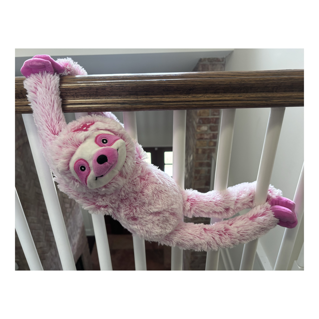 Wishpets Suzie The Sloth 22" Hanging Plush - Velcro Feet & Hands