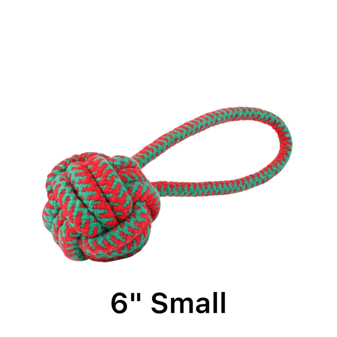 100% Organic Cotton Pull & Fetch Rope Toy For Dogs - 3 Sizes