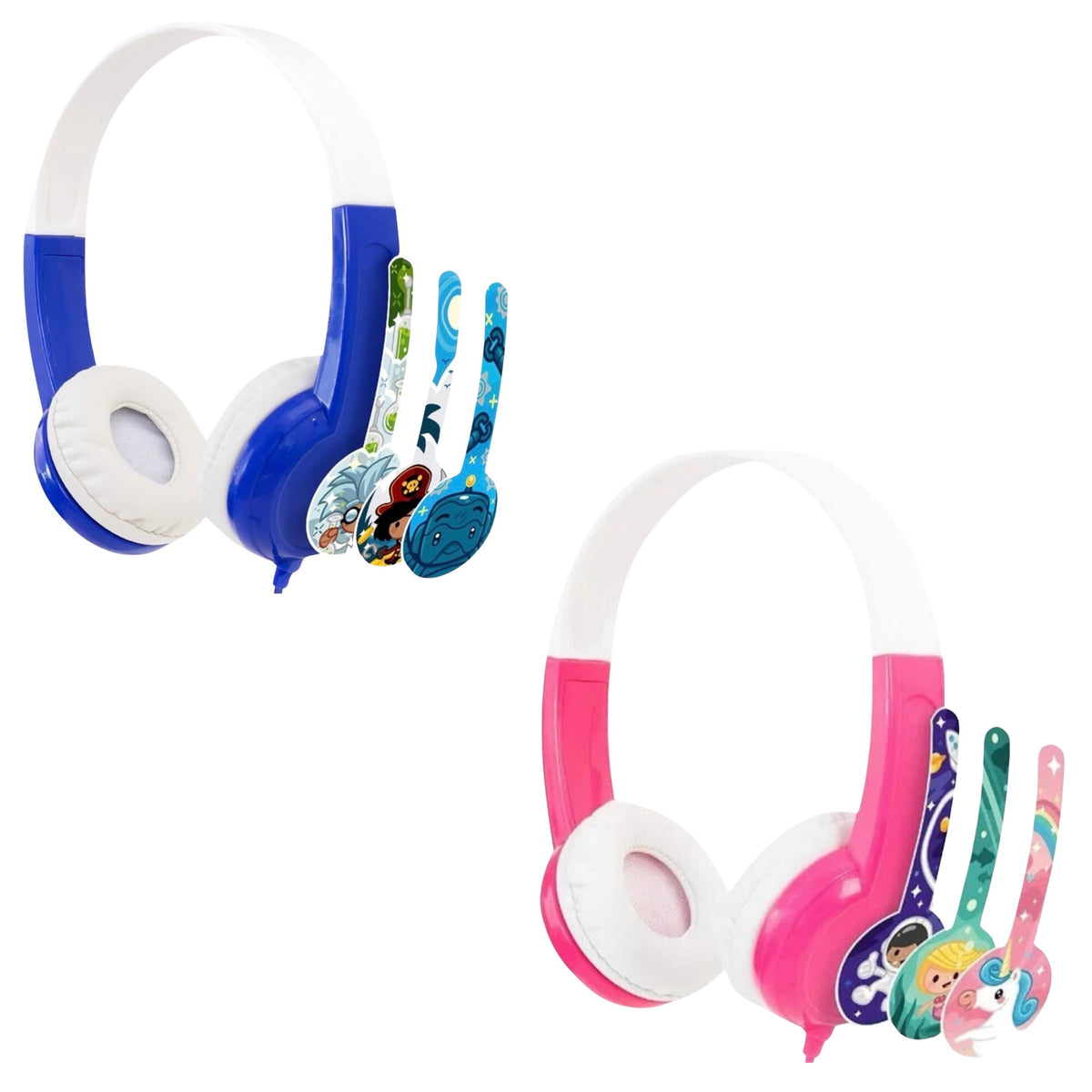 Onanoff BuddyPhones Volume Limiting Headphones for Kids - Safe Audio 85db