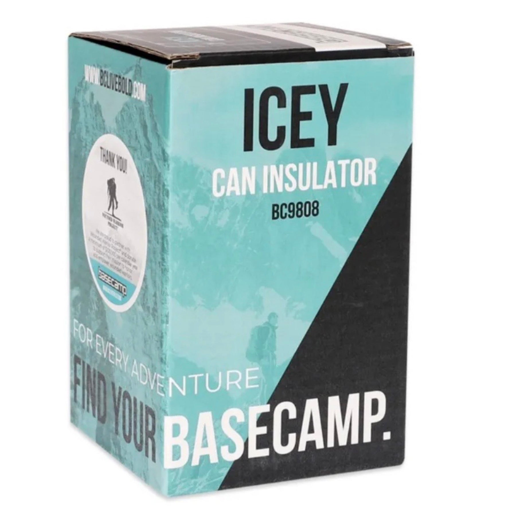 Basecamp Stainless Steel Icey Can & Bottle Insulator  - Sweat Proof Exterior