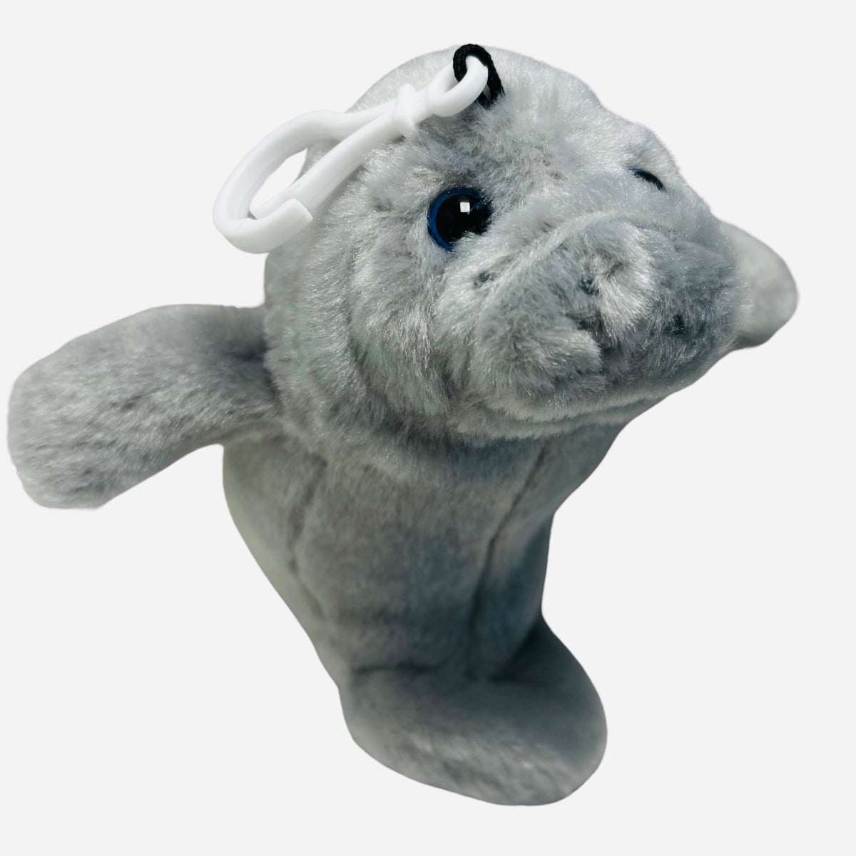 5" Wishpets Manatee Toy Mini Plush - w/Clip for Backpack