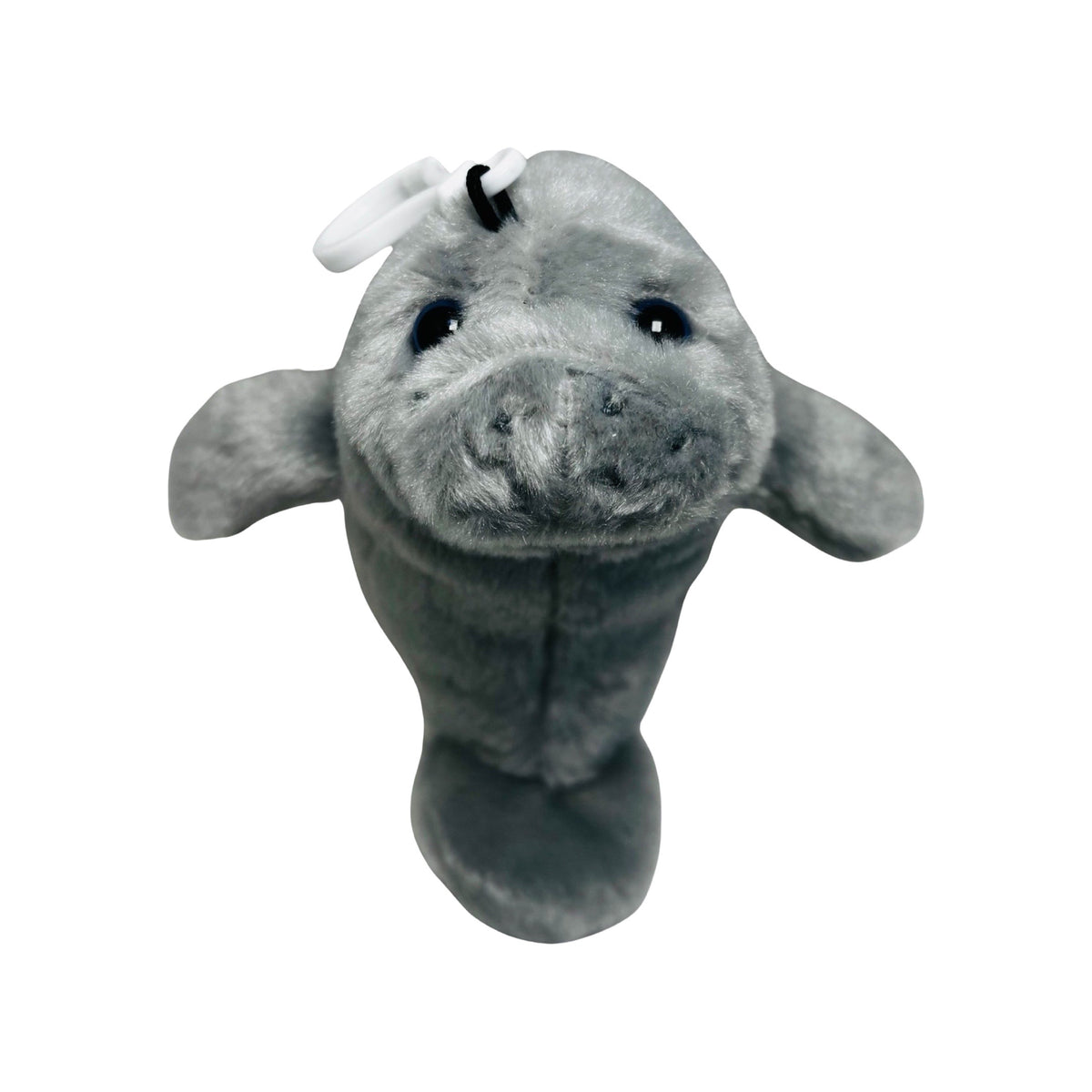 5" Wishpets Manatee Toy Mini Plush - w/Clip for Backpack