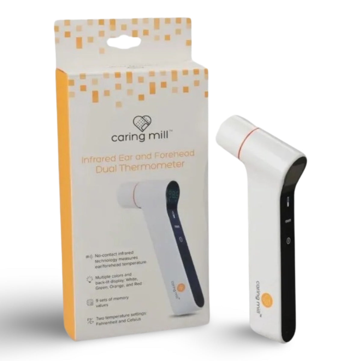 No Contact Infrared Ear And Forehead Dual Thermometer By Caring Mill