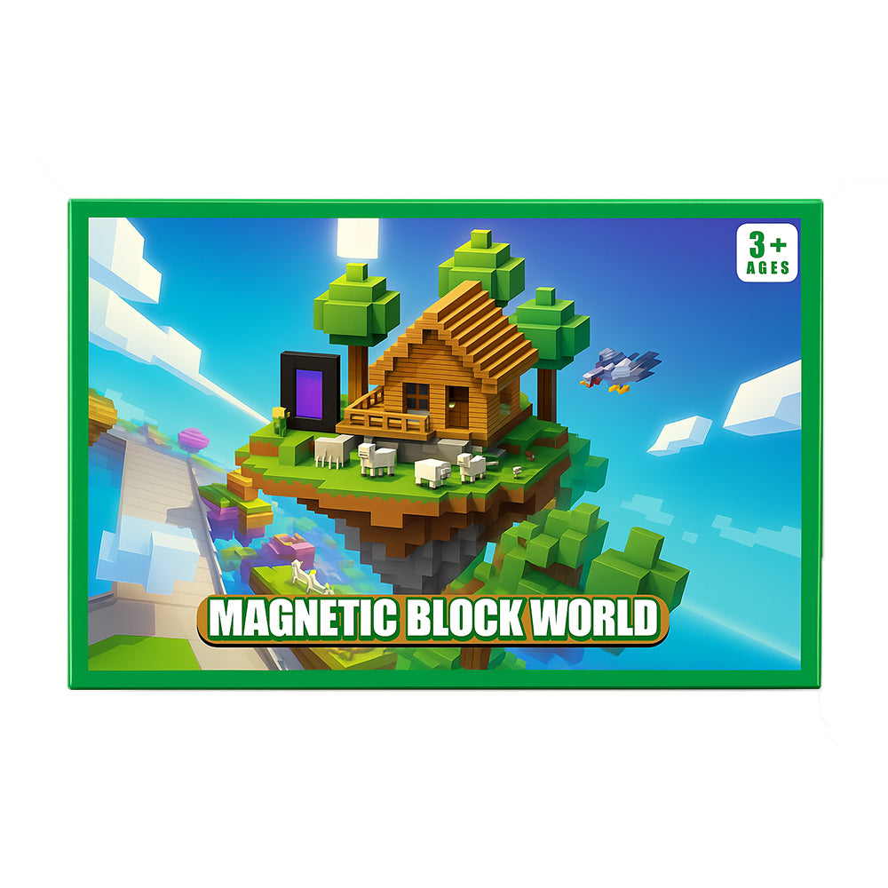 Magnetic Forrest & Castle Buiding Blocks Set – Creative STEM Set for Kids