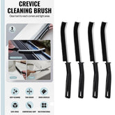 4pk Hard Bristle Crevice Cleaning Brush – 9″ Multi-Purpose Detail Brush