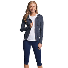 Russell Athletic Women’s Hoodie – Full Zip, Light Cotton Blend