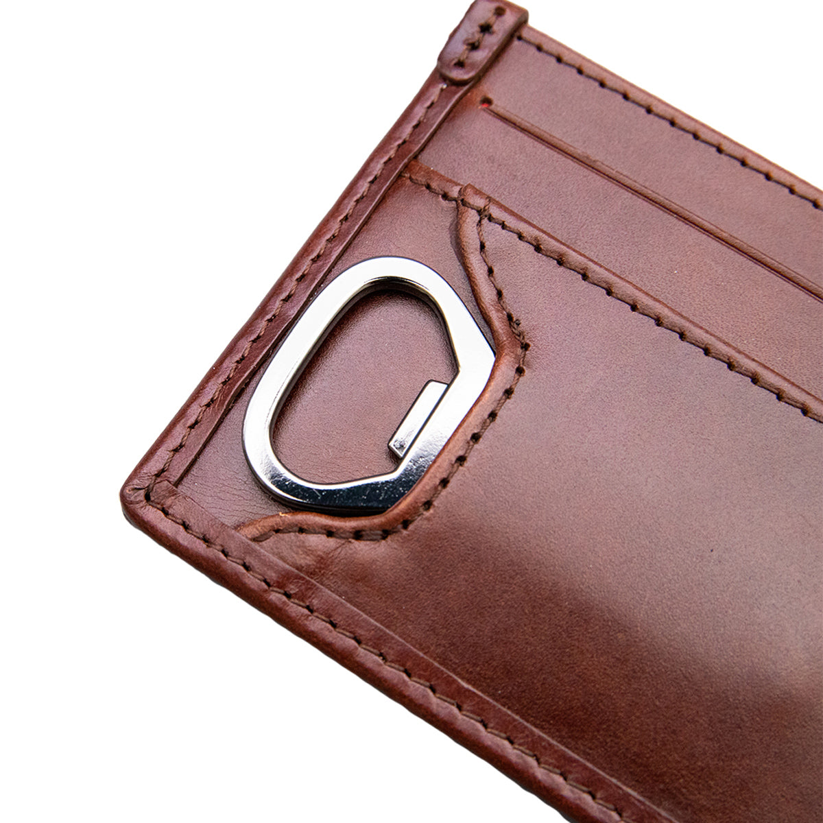 Baekgaard Leather & Canvas Card Case Wallet With Bottle Opener