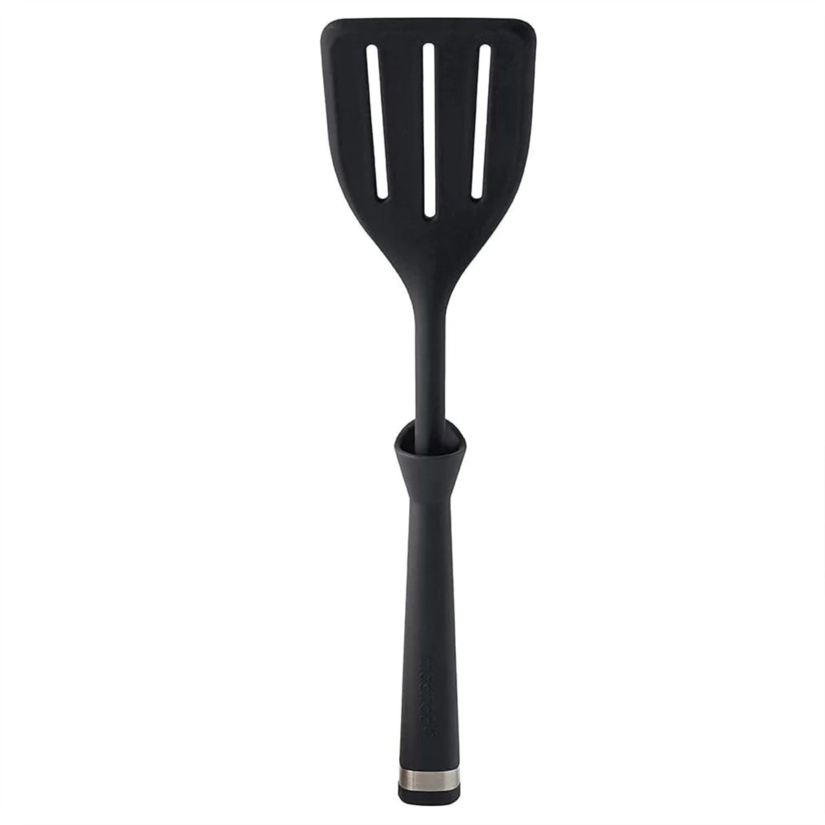 13" Standing Slotted Turner By Mastrad, Black - Designed In France