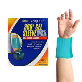 360° Gel Sleeve Hot & Cold Compress Therapy, Small - Treats Hand, Wrist, Arm