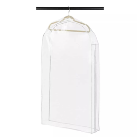 Simply Essential 40" Clear Suit Storage Bag With Full Seal Zipper - See What You Have