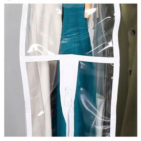 Simply Essential 40" Clear Suit Storage Bag With Full Seal Zipper - See What You Have