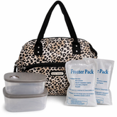 Kathy Ireland Leah Insulated Wide Mouth Lunch Tote with Food Containers and Ice Packs