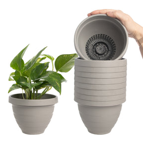 10pk Self-Watering Easy Care 6” Planter Pots By HC Companies