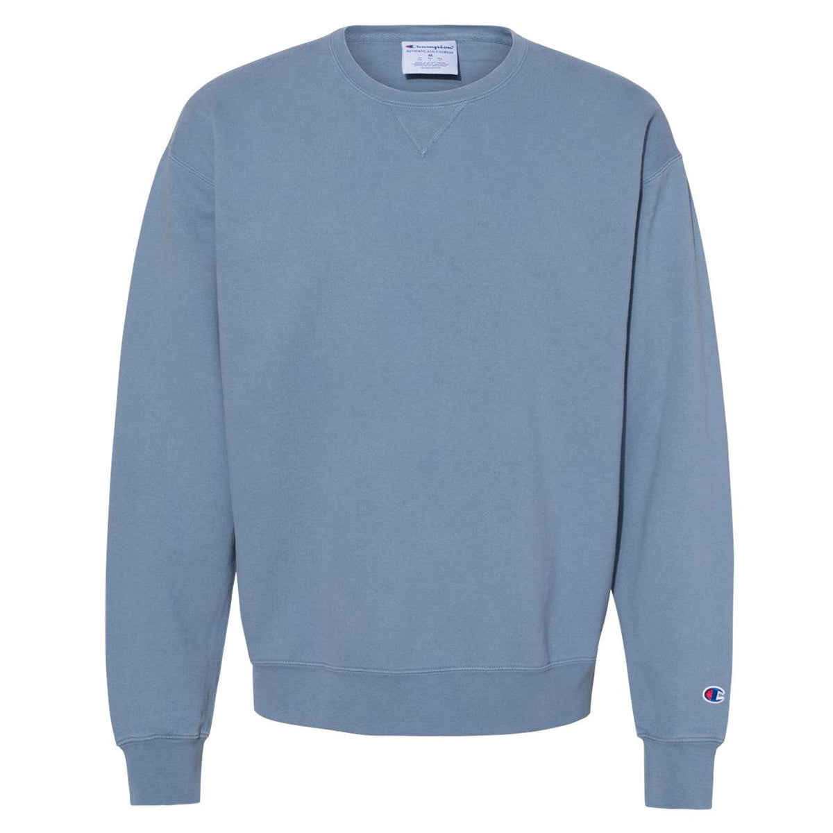 Champion Men’s Garment Dyed Crewneck Long Sleeve Sweatshirt