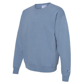 Champion Men’s Garment Dyed Crewneck Long Sleeve Sweatshirt