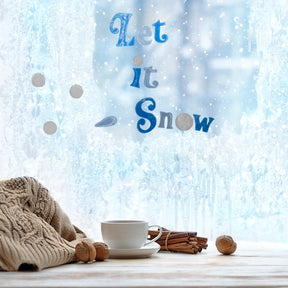 Christmas Gel Clings Phrases– Holiday Décor For Windows & More