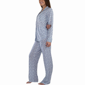 2pc Addison Meadow Womens Boyfriend Pajamas – Smooth Knit