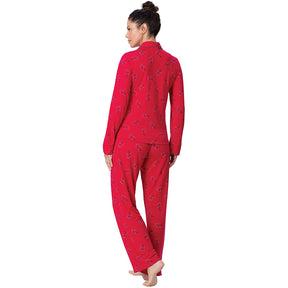 2pc Addison Meadow Womens Boyfriend Pajamas – Smooth Knit