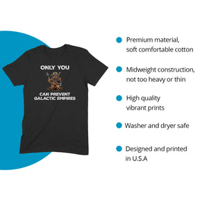 "Only You Can Prevent" Premium Midweight Ringspun Cotton T-Shirt - Mens/Womens Fits