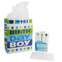 6pc Kid's Birthday Gift Bag Set – Large Bag, Card & Tissue