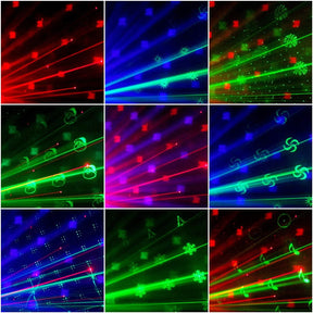 LED Party Disco Stage Light with Remote Control – Sound Activated RGB DJ Laser Light