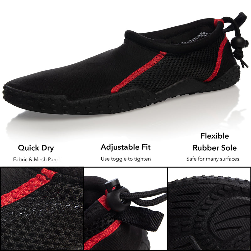 Xertia Men's Water Shoes Safe & Comfortable For Beach & Pool