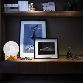 Moon Lamp, 16 Colors Rechargeable LED Night Light - With Timer
