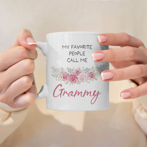 “My Favorite People Call Me” Large 15oz Mug - Cute Gift For Grandma