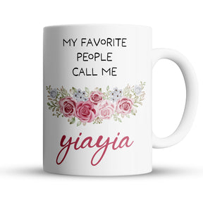 “My Favorite People Call Me” Large 15oz Mug - Cute Gift For Grandma