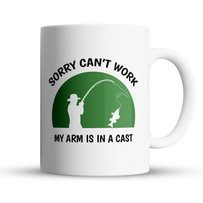 "Arm In A Cast" Large 15oz Mug - Funny Gift for Dad