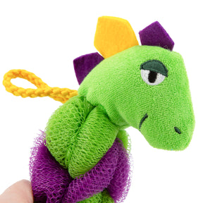 My Little Bath Buds 12" Loofah  – Fun Animal Bathtime Scrubber Pouf w/Sponge