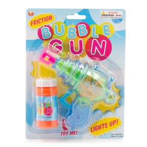 Friction Light-Up Bubble Gun – Shoots Continuous Bubbles!