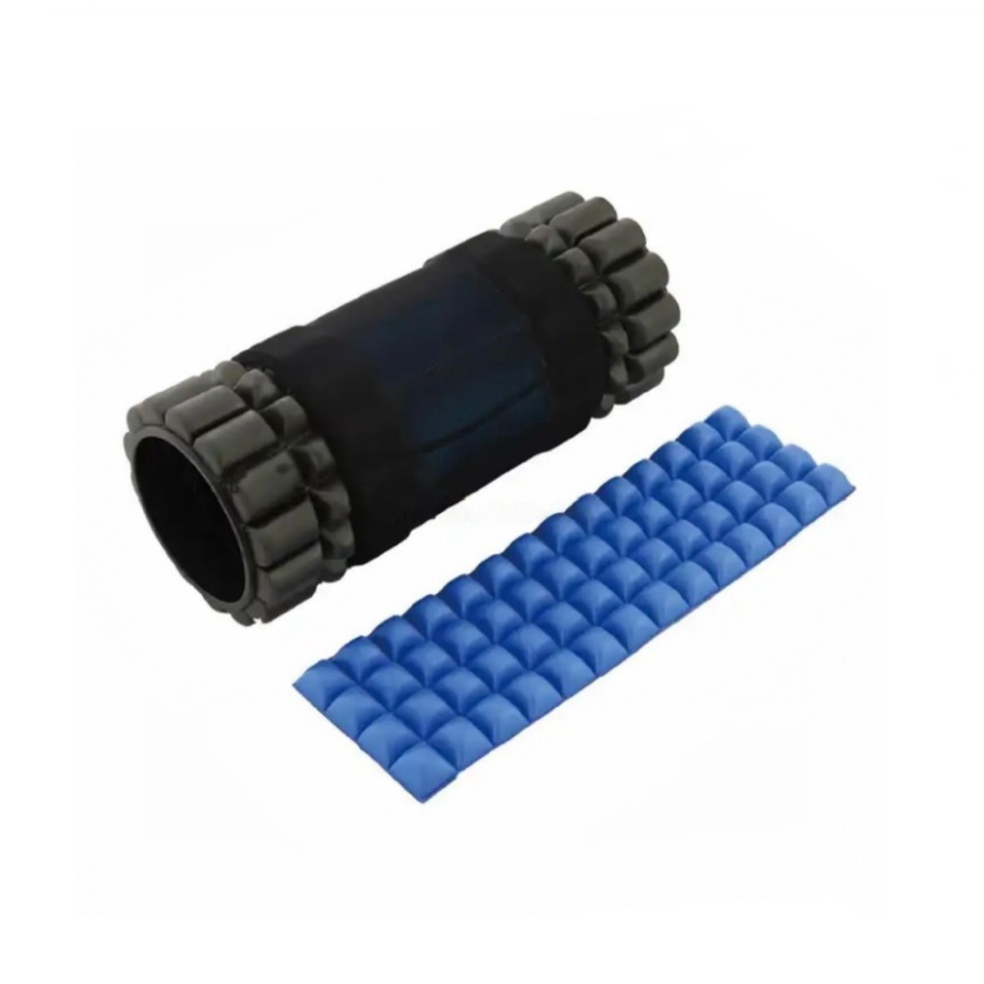 Massage Therapy Grid Foam Roller, Body Relief -  w/Cold & Heat Gel Pack