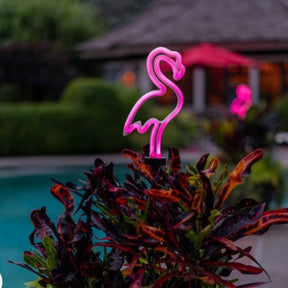 Touch Of Eco Solar Powered LED Flamingo Stake Light- 8 Hours Illumination