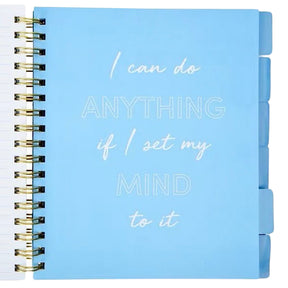 7" x 9" Fitlosophy 12 Month Undated Spiral Bound Wellness Planner