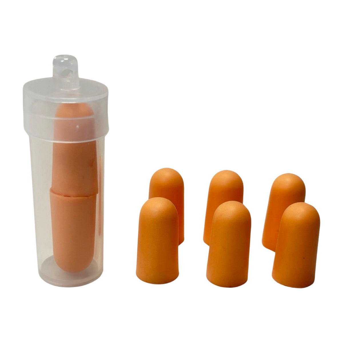 4 Sets of Earplugs With Case/ Attach to Keys or Wear on Neck - Block Out Loud Noises