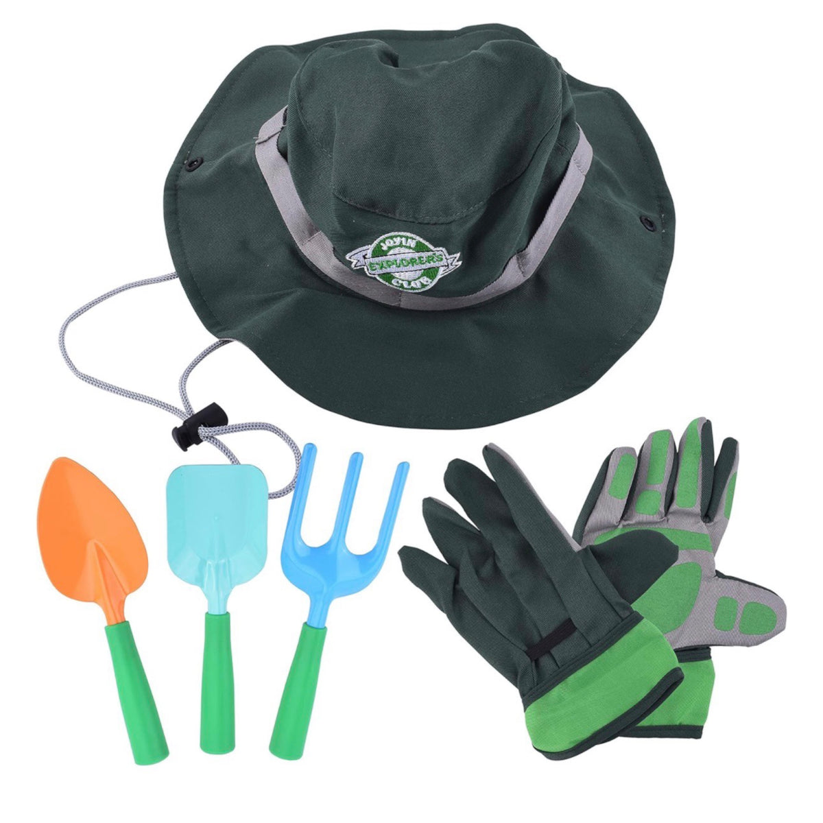 Joyin  6pc Kids  Garden Tool Set For Outdoor Play - Includes Gloves & Hat