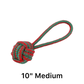 100% Organic Cotton Pull & Fetch Rope Toy For Dogs - 3 Sizes