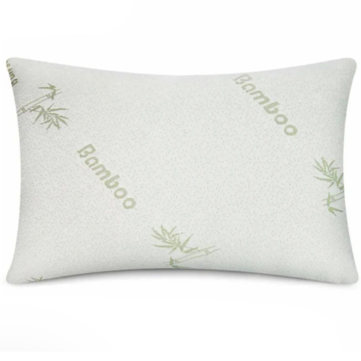 Queen Memory Foam Pillow w/Removable Bamboo Cover – Hypoallergenic & Antimicrobial