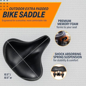 Bikeroo Universal Fit Oversized Bike Seat/Saddle Replacement – Ride in Comfort