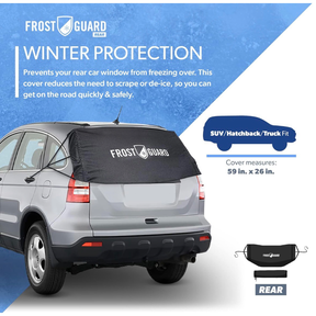 Frost Guard Winter Rear Window Cover for Ice and Snow- Save Time, Stop Scraping