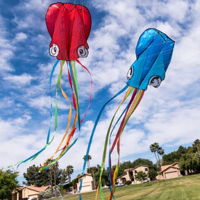 3pk of 15ft Octopus Kites By Joyin - Green, Red & Blue