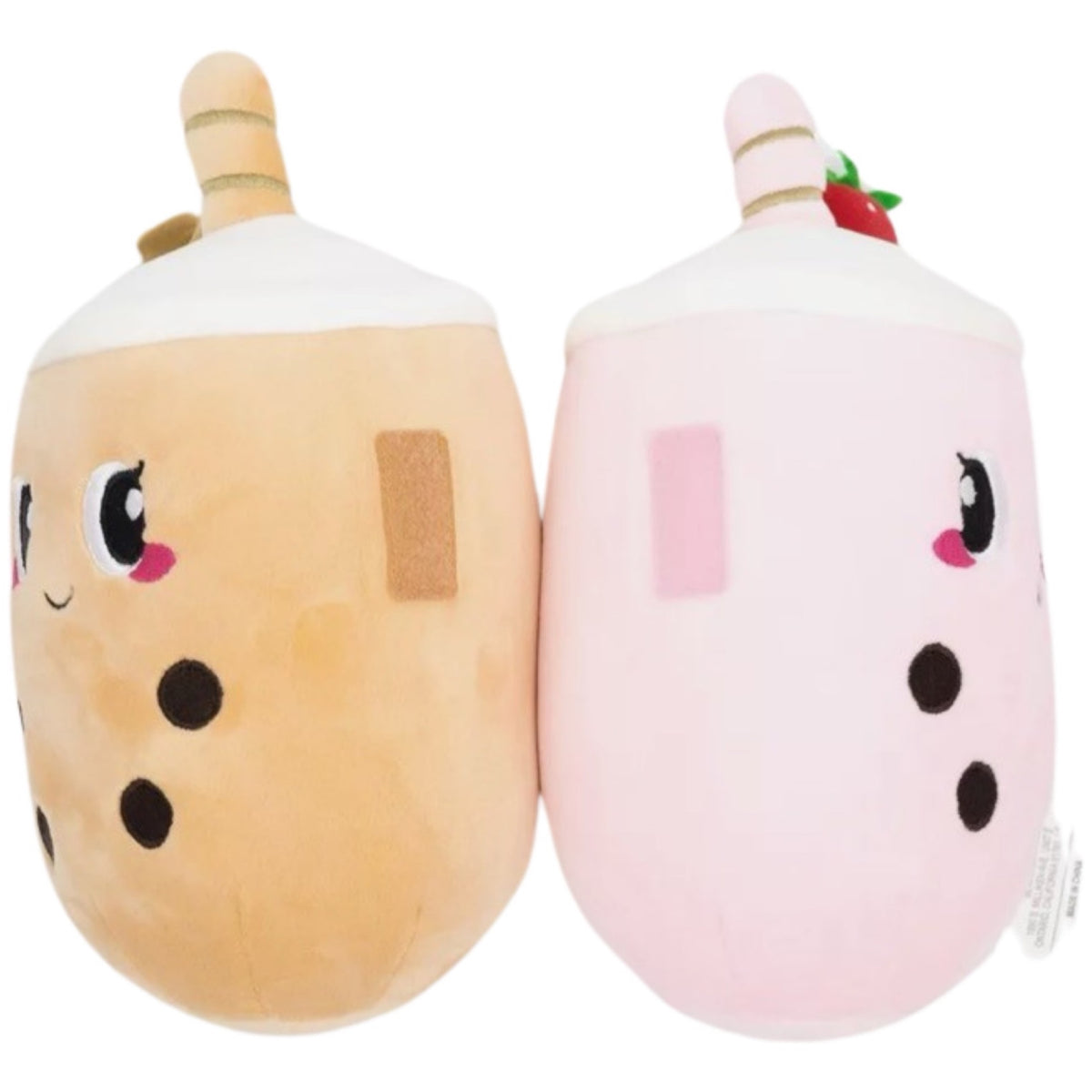 2pc Bewaltz 10" Boba Bubble Tea BFF Plush Set - Velcro Together