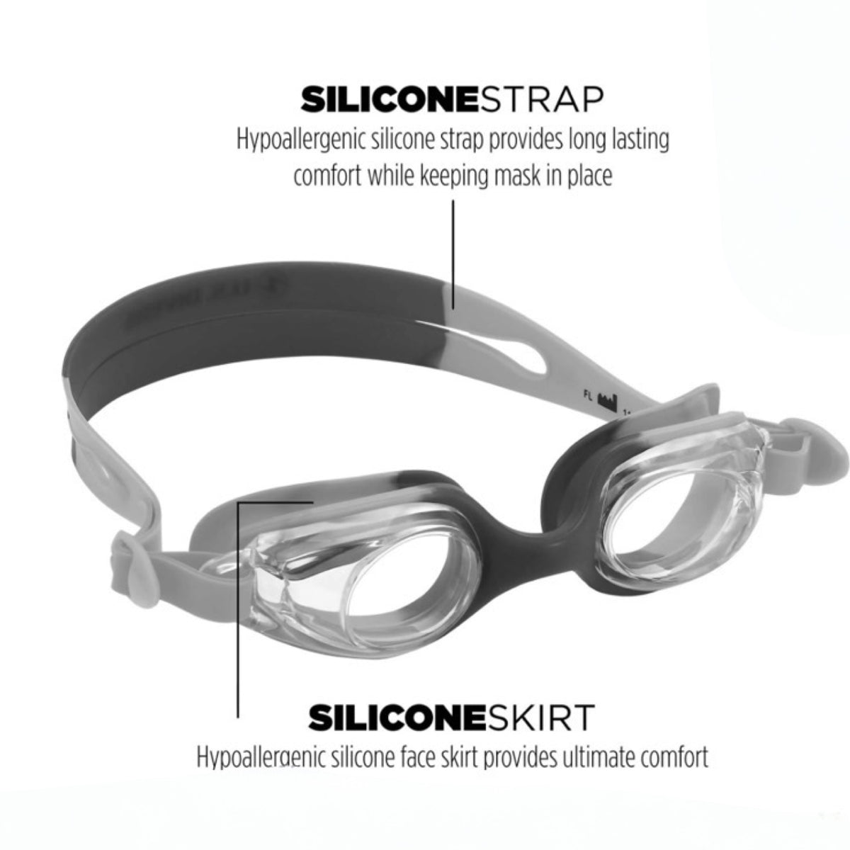 US Diver Kids 4+ Splash Swim Goggles Anti Fog - Shatter Resistant