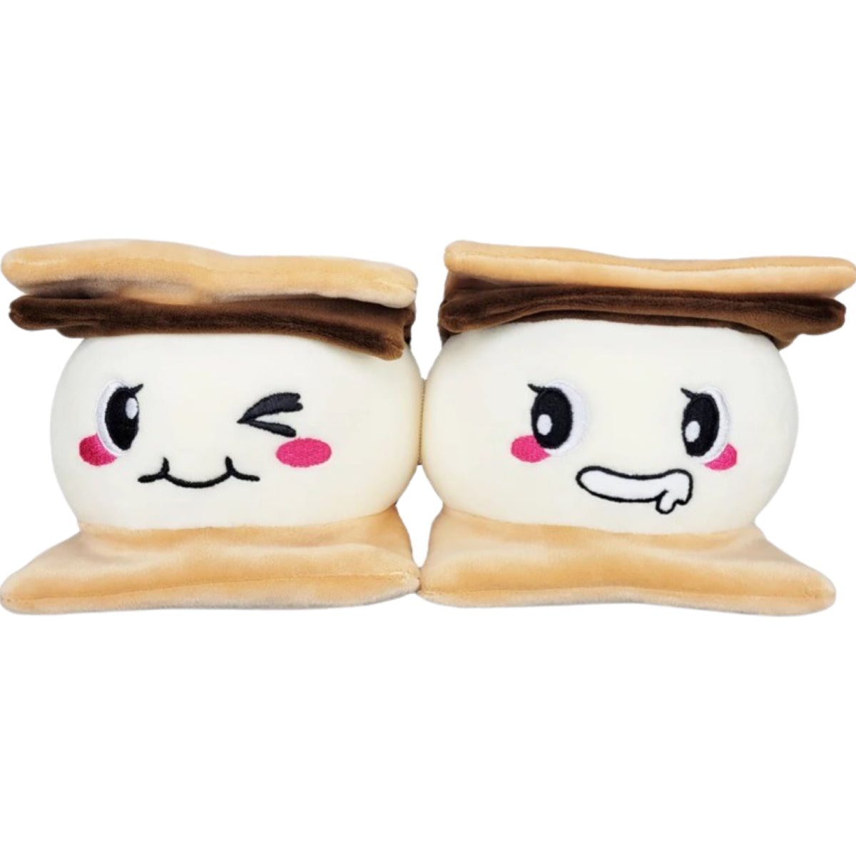 2pc Bewaltz 6" S'mores BFF Plush Set - Plushies Velcro Together