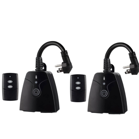 Blackstone 2pk Dual Socket Outdoor Wireless Outlets - With Remotes